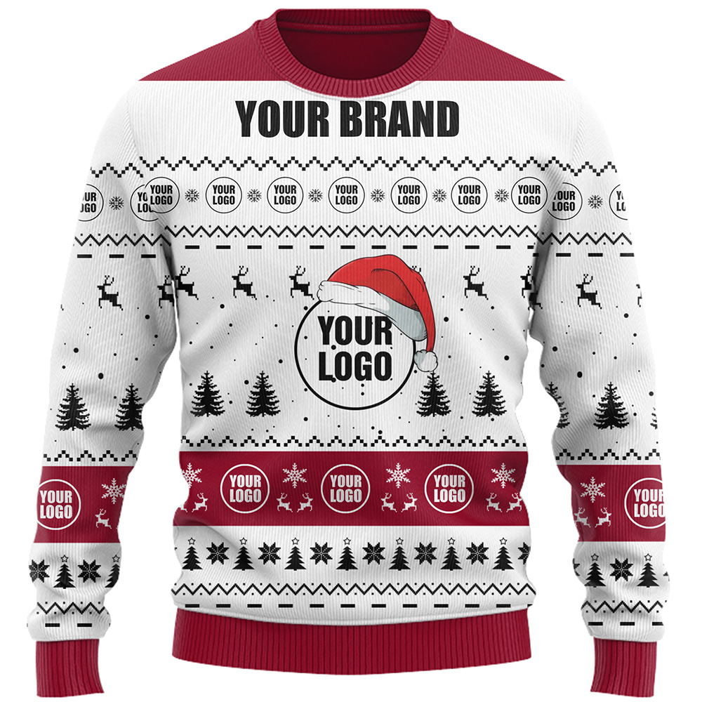 Custom Company Logo Ugly Christmas Sweater 3